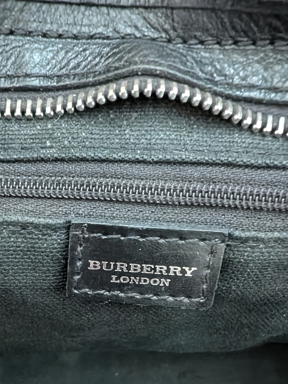 Authentic Burberry London with Leather Trim- Made In Italy - Picture 8 of 15